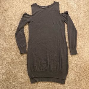 Kaisley sweater dress with shoulder cut outs